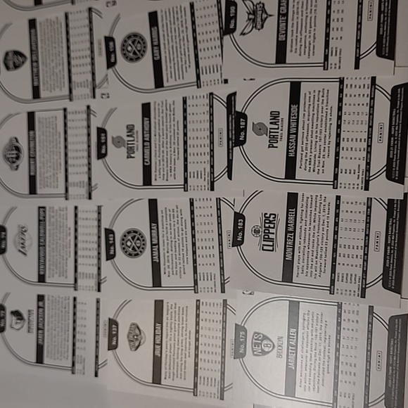 NBA HOOPS  2020-21 PANINI- HOOPS BASKETBALL Card 39 pcs - Picture 10 of 11